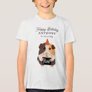 Süße lustige Meerschweinchen Haustier Kinder Gebur Tri-Blend Shirt