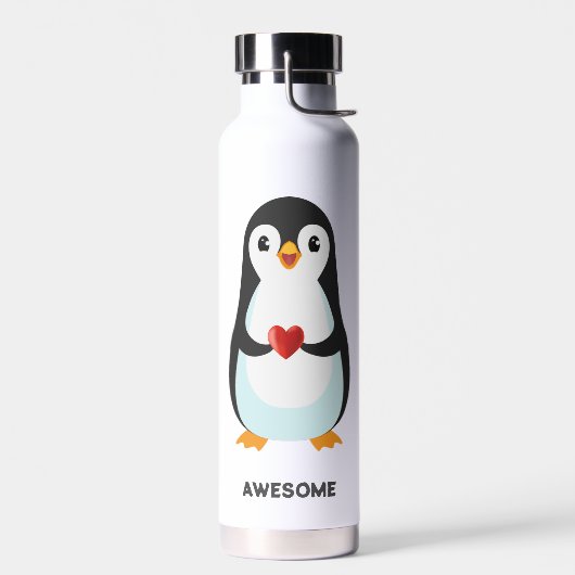 Süße lustige Pinguin Cartoon Trinkflasche (Links)