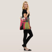 Süße lustige schwarze Katze Tasche (Am Model)