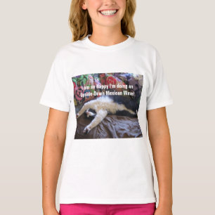 Süße lustige Smokingkatze Mexican Wave Katzen T-Shirt