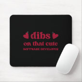 Süße lustige Valentinstag-Softwareentwicklerin Fra Mousepad (Mit Mouse)