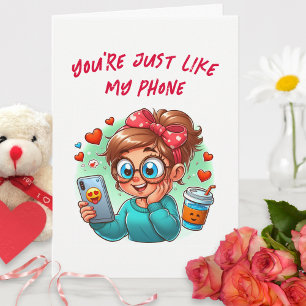 Süße Lustige Valentinstagskarte – Für ihn Karte