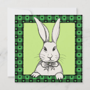 Süße lustige Vintage-glückliche Ostern-Hase person