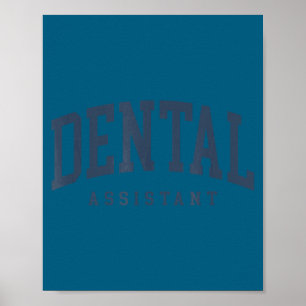 Süße lustige zertifizierte zahnärztliche Assistent Poster
