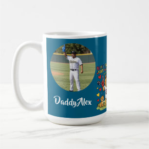 Süße lustige Zitate Löwe Fußball-Vater-Foto Kaffeetasse