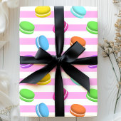 Süße Macaroon-Regenbogen-Backen Geschenkpapier