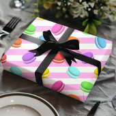 Süße Macaroon-Regenbogen-Backen Geschenkpapier