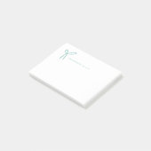 Süße Mädchen-Aqua-Schleifen-Schreibwaren Post-it Klebezettel (angewinkelt)