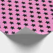 Süße Mädchen-Baby-Shower-Sternenmuster Geschenkpapier (Ecke)