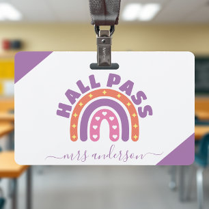 Süße Mädchen Boho Regenbogen Lehrer Schüler Freipa Ausweis