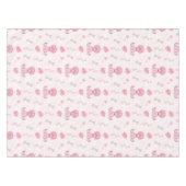 Süße Mädchen Geburtstag Rosa Dinosaurier Tischdecke (Vorderseite (Horizontal))