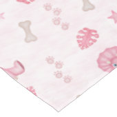 Süße Mädchen Geburtstag Rosa Dinosaurier Tischdecke (Schrägansicht)