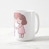 süße Mädchen Kaffeetasse (VorderseiteRechts)