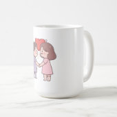 süße Mädchen Kaffeetasse (VorderseiteRechts)