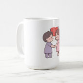 süße Mädchen Kaffeetasse (Vorderseite Links)