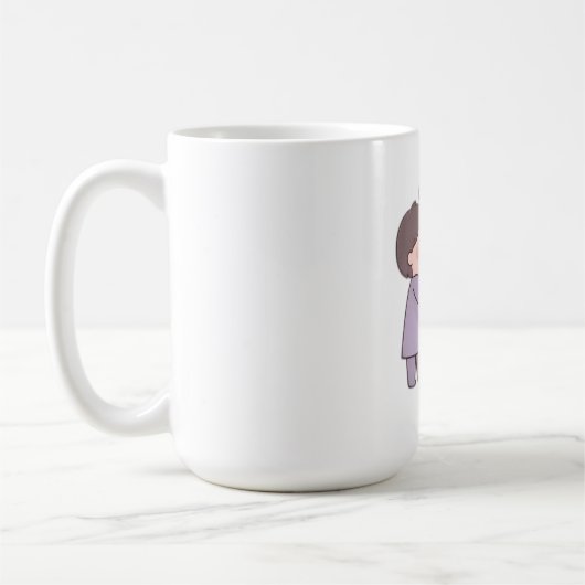 süße Mädchen Kaffeetasse (Links)