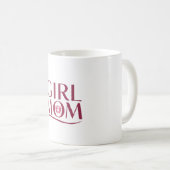 Süße Mädchen-Mama Fußabdrücke Typografie-Design Kaffeetasse (VorderseiteRechts)