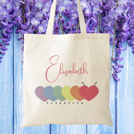Süße Mädchen Moderne Whimsical Trendige Regenbogen Tragetasche