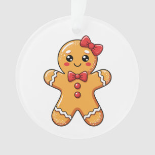 Süße Mädchen-Pfefferkuchen-Bogen-Mädchen Weihnacht Ornament