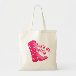 Süße Mädchen-Pink-Rote Disco-Cowgirl-Stiefel Tragetasche