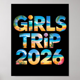 Süße Mädchen Reise 2026 Urlaub Surfen Reise Urlaub Poster