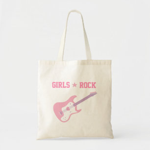 Süße Mädchen Rockstar Pink Gitarre Tote Bag Tragetasche