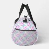 Süße Mädchen Rosa und Blau Fußball-Muster Duffle Bag (Rechts)