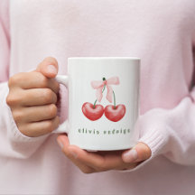 Süße Mädchen-Rot- und Rosa-Kirsch-Herz-Schleife