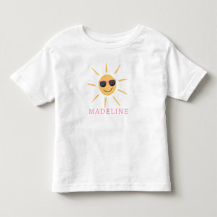 Süße Mädchen Sommer Sonne 2. Geburtstag Kleinkind T-shirt