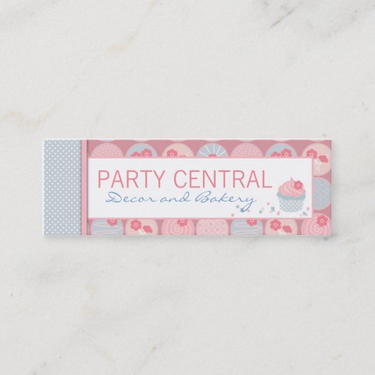 Süße Mädchen-Visitenkarte Mini Visitenkarte (Vorderseite)