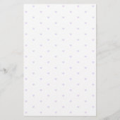 Süße Mädchenhaft Violette Lavendel-Baby-Shower-Bin (Rückseite)