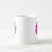Süße Mädchenpower mit Herz Kaffeetasse (Mittel)