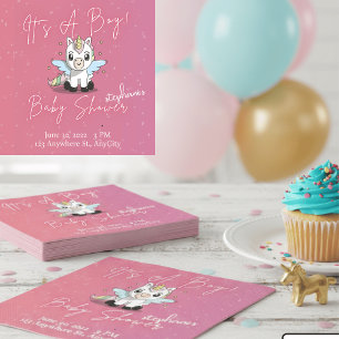Süße Magische Einhorn-Junge-Baby-Party-Servietten Serviette