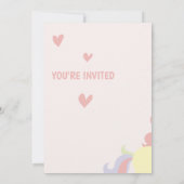 Süße, magische Einladung zum Geburtstag (Rückseite)