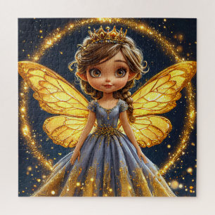 Süße magische Feen-Mädchen-Kunst für Zuhause und G Puzzle