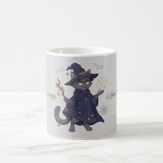 Süße magische Katzen Halloween Kaffeetasse