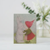 Süße magische Märchenmärchen-Liebe. Postkarte (Stehend Vorderseite)
