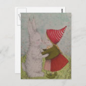 Süße magische Märchenmärchen-Liebe. Postkarte (Vorne/Hinten)