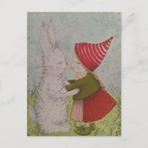 Süße magische Märchenmärchen-Liebe. Postkarte