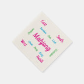 Süße Mahjong-Servietten  Serviette (Ecke)