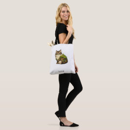 Süße Maine Coon Katze Individueller Name Personali Tasche