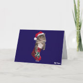 Süße Maine Coon Weihnachtsplätzchen Karte (Rückseite)