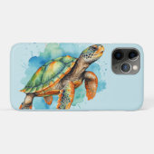 Süße Mal-Schildkröte Case-Mate iPhone Hülle (Rückseite (Horizontal))