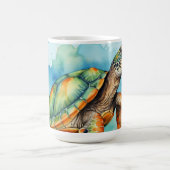 Süße Mal-Schildkröte Kaffeetasse (Mittel)