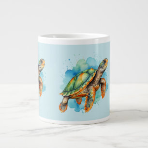 Süße Malerei-Schildkröte Jumbo-Tasse