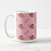 Süße Malerin Eule Cartoon Kaffeetasse (Links)