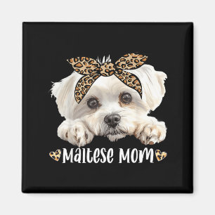Süße Malteser-Mama Leopard-Mama Hunde-Liebhaber lu Magnet
