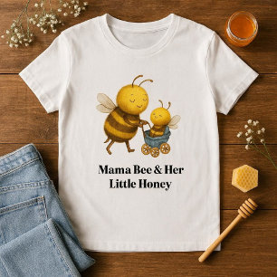 Süße Mama-Biene und ihr kleiner Honig zum Mutterta Tri-Blend Shirt