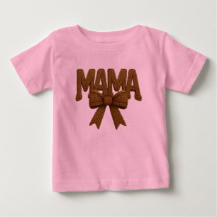 Süße Mama-Bow Rosa Kleinkind-T-Shirt Stylische M Baby T-shirt