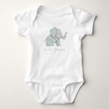Süße Mama Cute Pastell-Elefant – Minimalistisch